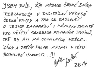 Dopis od Václava Neckáře